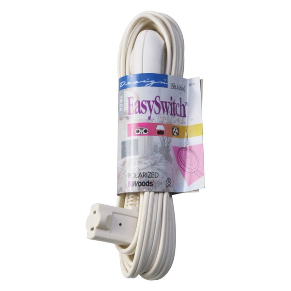 Woods Extension Cord 15'L Wht 0359W Zoro